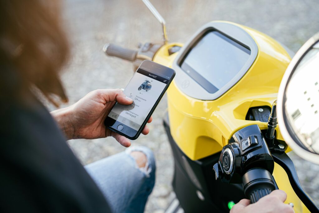 Keyless scooter